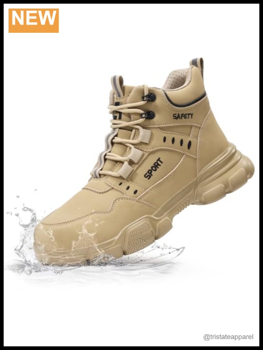 Steel Toe Work Boots Lightweight Puncture Resistant Safety Boots